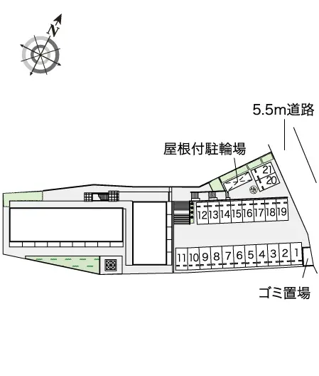 ★手数料０円★川越市岸町　月極駐車場（LP）